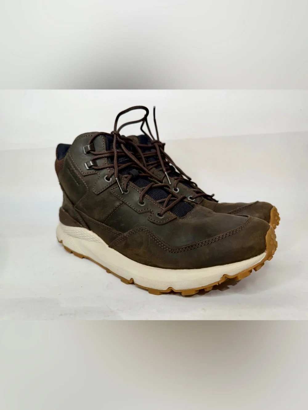 The North Face Men's Vals II Mid Leather Waterproof Boots Black Size 10.5